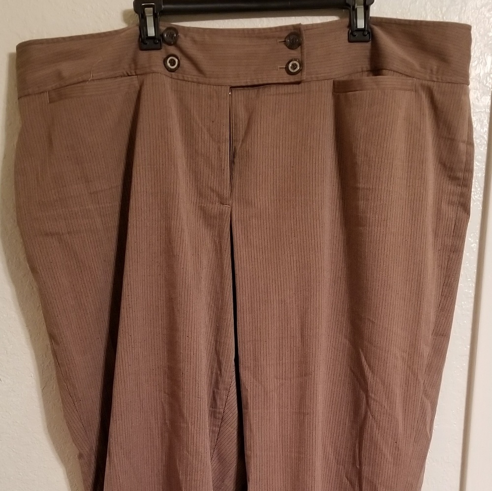 Lane Bryant Brown and Black Dress Pants